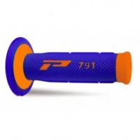 Progrip 791 MX Dual Density Fluorescent Orange - Blue Grips