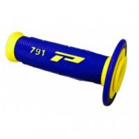 Progrip 791 MX Dual Density Fluorescent Yellow-Blue Grips