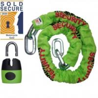 Mammoth Sold Secure Gold Heavy Duty Lock and Chain 1.2m