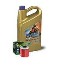 Rock Oil Synthesis 10w50 Motorcycle Fully Synthetic 4 Litre + Free Oil Filter