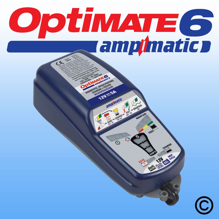 OptiMate 6 Ampmatic Motorcycle Battery Charger