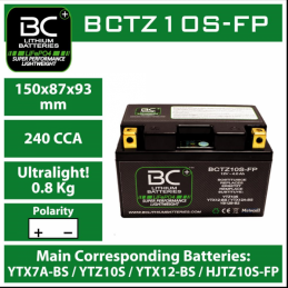 BCTZ10S-FP Lithium Battery